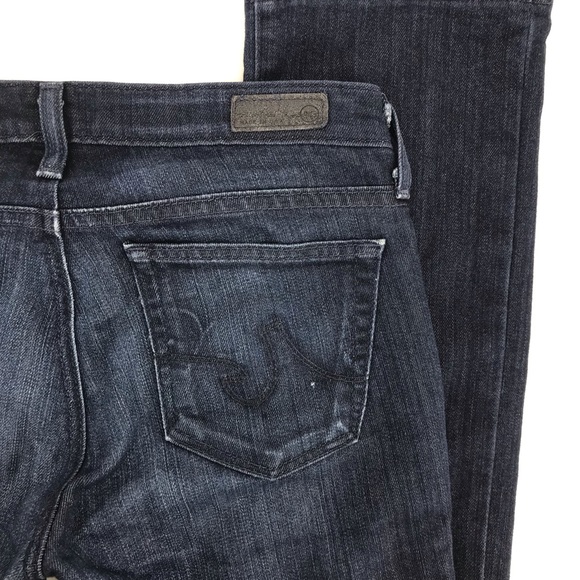 AG Adriano Goldschmied Dark Wash The Ballad Slim Boot Cut Denim Jeans - Picture 5 of 9